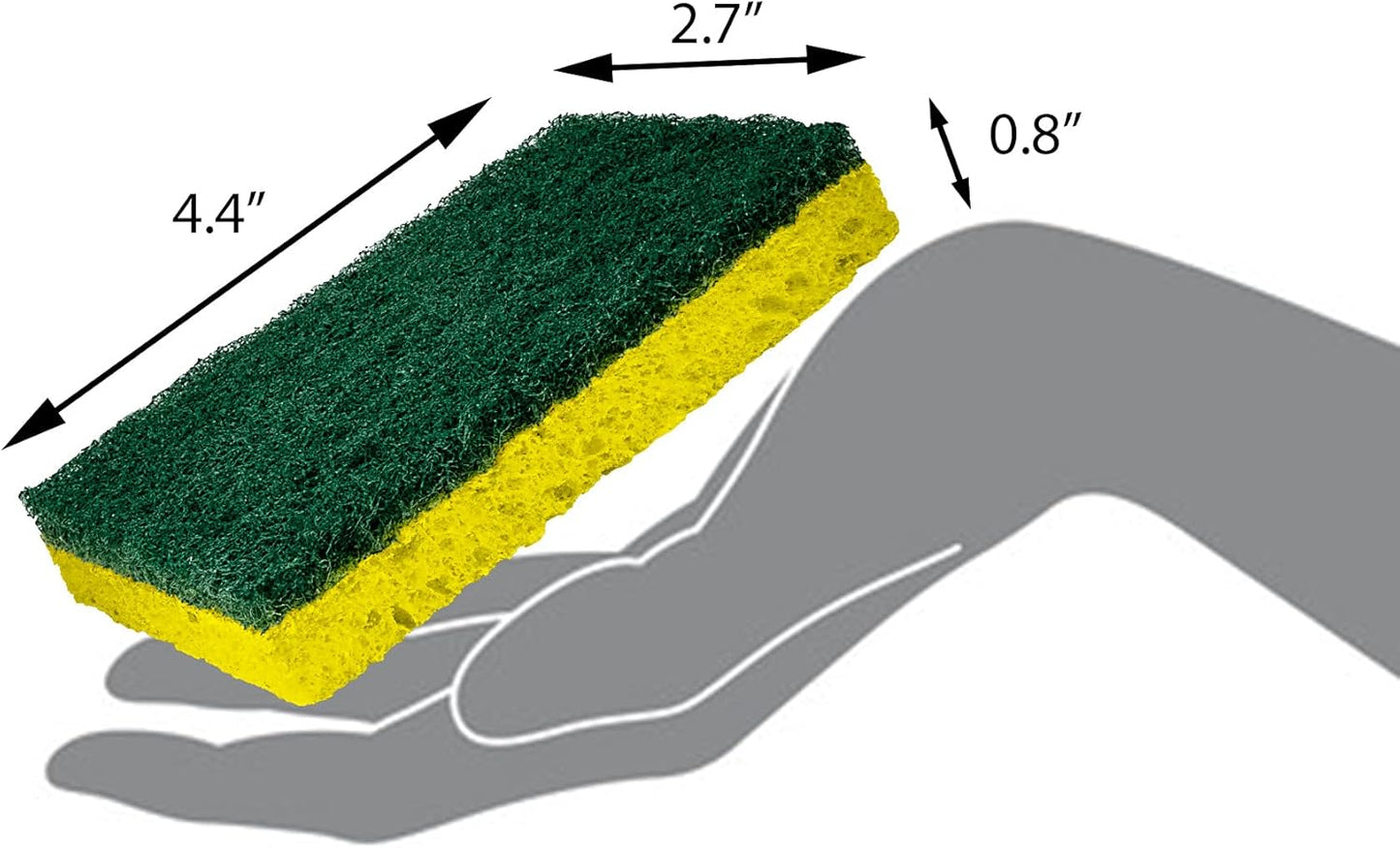 Heavy Duty Scrub Sponges - 2Pc