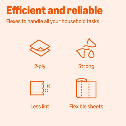 2-Ply Flex-Sheets Paper Towels - 6 Rolls