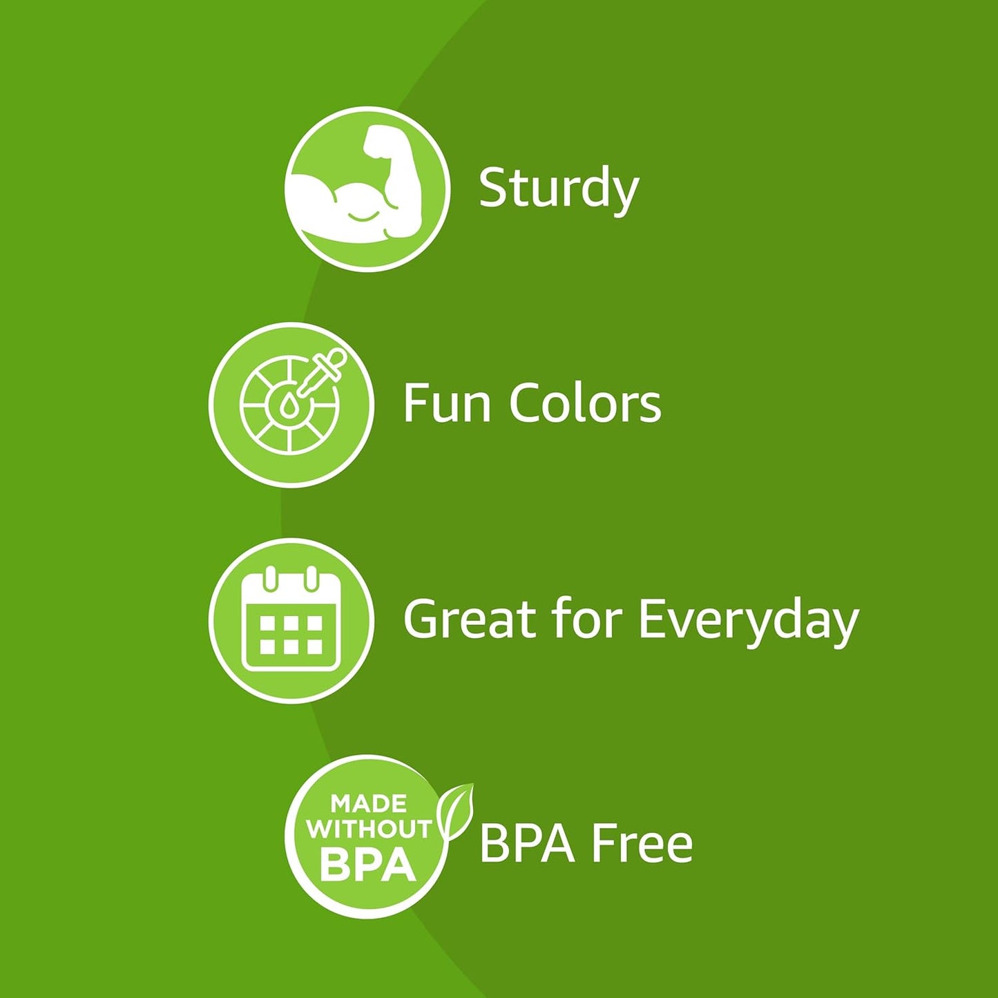 Disposable Striped Plastic Flex Straws - 10 Count