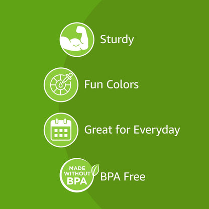 Disposable Striped Plastic Flex Straws - 10 Count